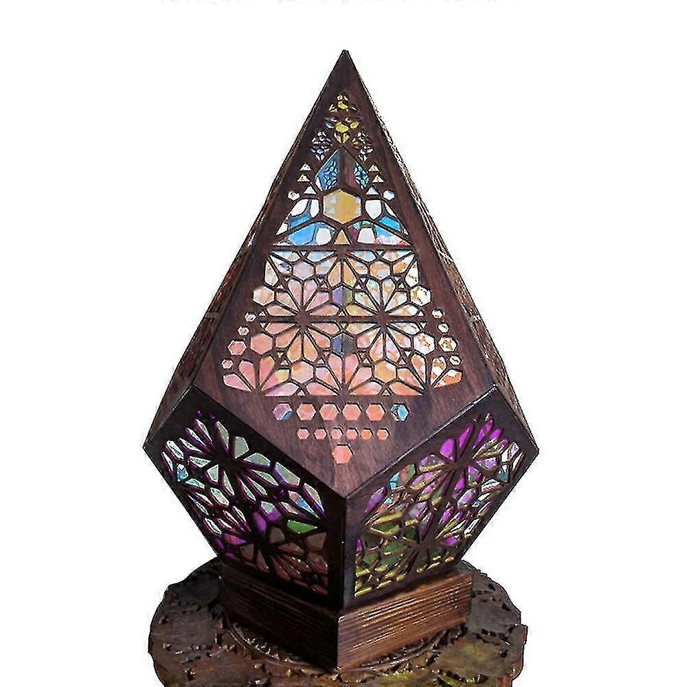 Led Lantern Bohemian Star Floor Projection Lamp, Bedside Lamp