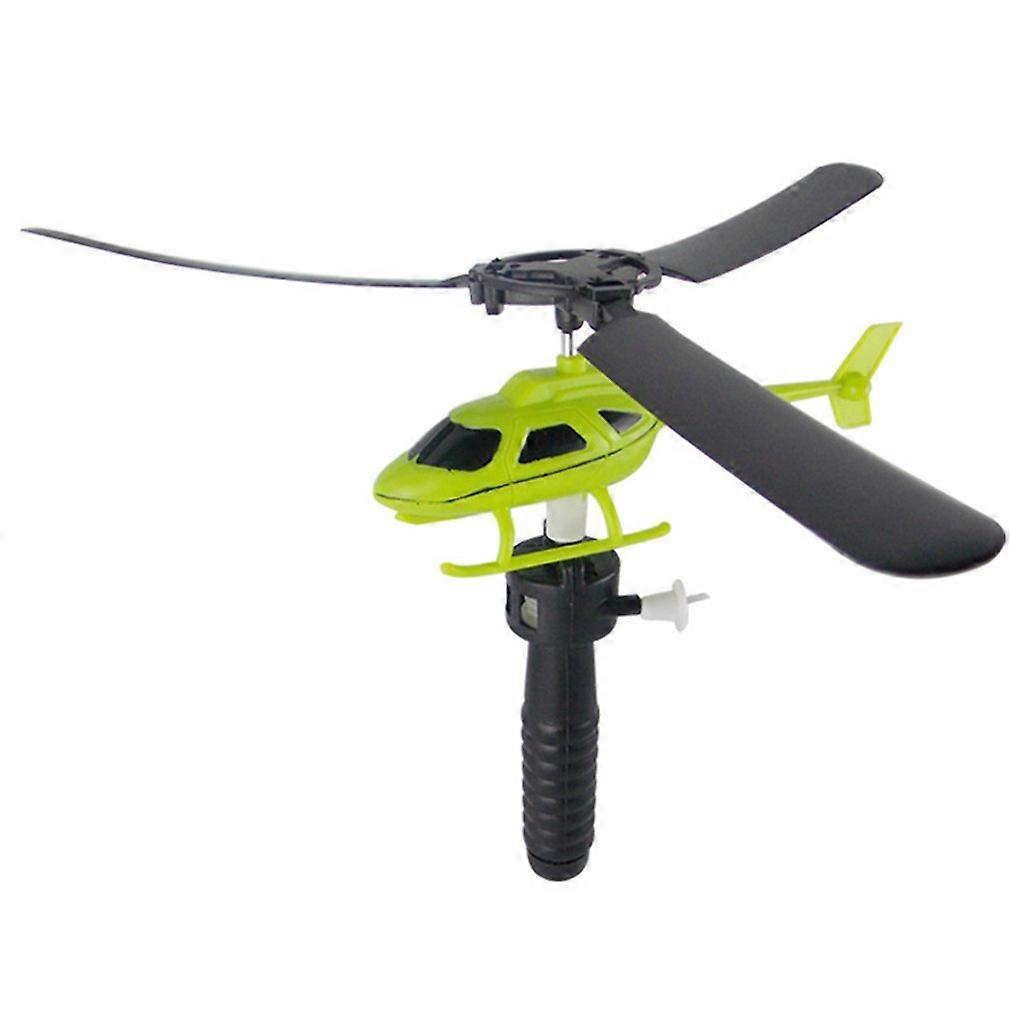Pull Line Airplane Toy Powered Helicopter Children Pull Line Small Airplane Creative Diy Toy Pull Line Aircraft Outdoor Toy Gift