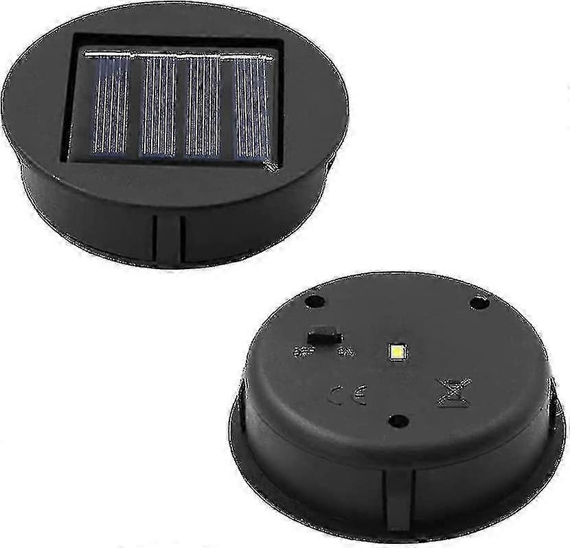 Replacement Solar Light With 8cm Bulb, 2 Pcs Solar Panel Lantern Replacement Cover, Replacement Bulb