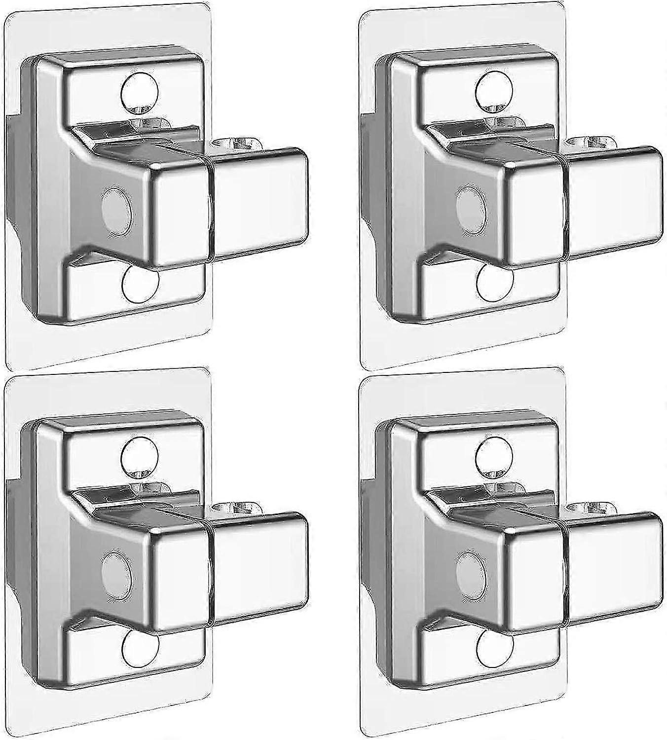 Shower Holder 4 Pieces Silver,Universal 360 Adjustable Shower Head Holder,Wall Mounted Shower Holder,for Swivel Hand Shower,Generic Fixed Mounted Adj