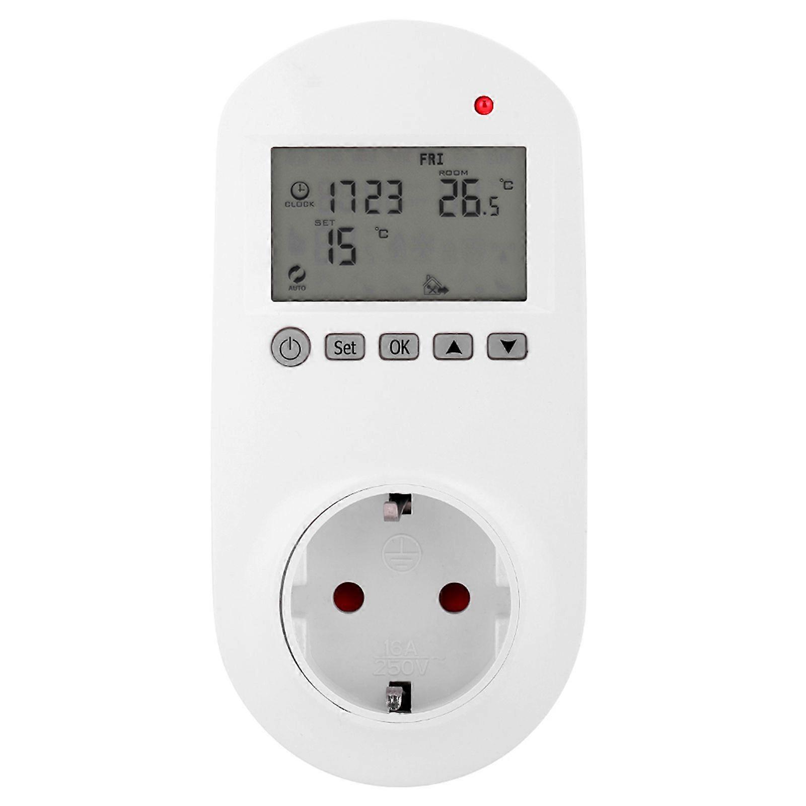 HY02TPR  Wireless Socket Digital Heating Thermostat Temperature Controller (EU Plug200-240V)