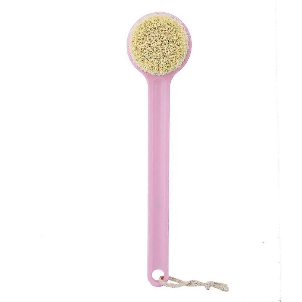 Long Handle Bath Ball Comprehensive Cleaning Brush Shower Brushes Bathing Back Brush(Pink)