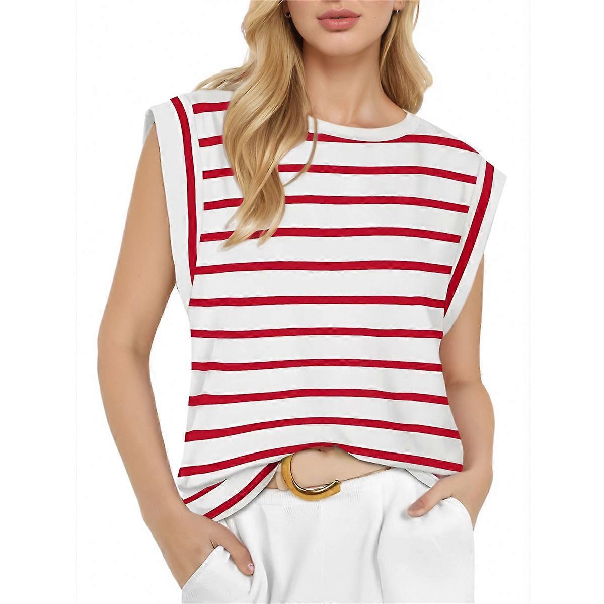 Dames Summer Casual Tanktop Rood L