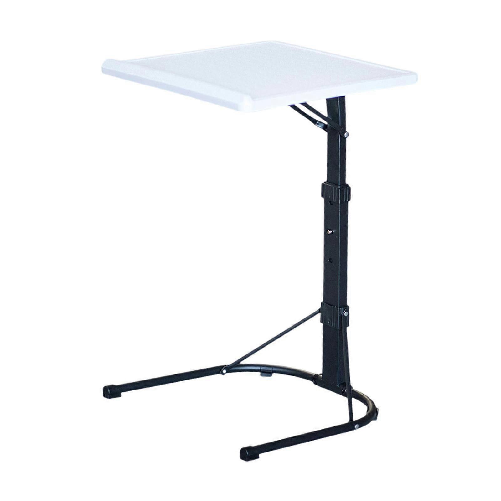 Klappbarer Laptoptisch Laptophalter Computertisch für Kaffee Wohnzimmerbett Weiß