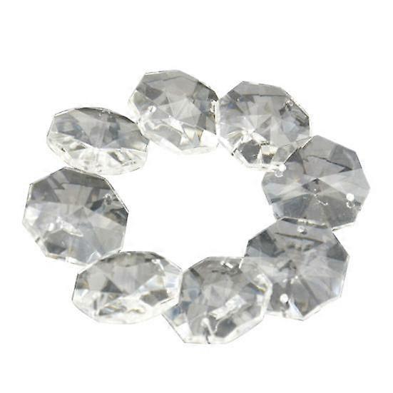 100cm Faux Crystal Octagonal Beads Pendant DIY Curtain Lamp Chandelier Decor
