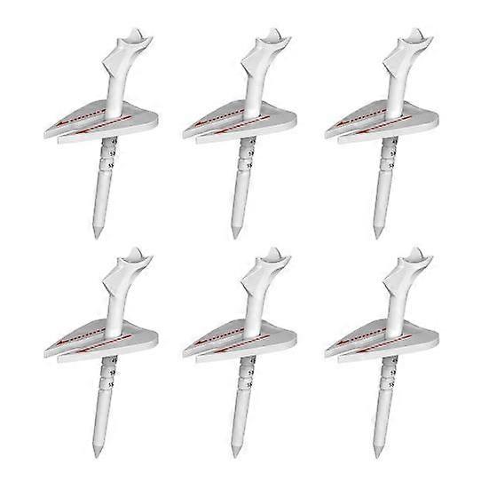 6Pcs Golf Tees Reduce Ball Spin Plastic Golf Tees Enhance Golf