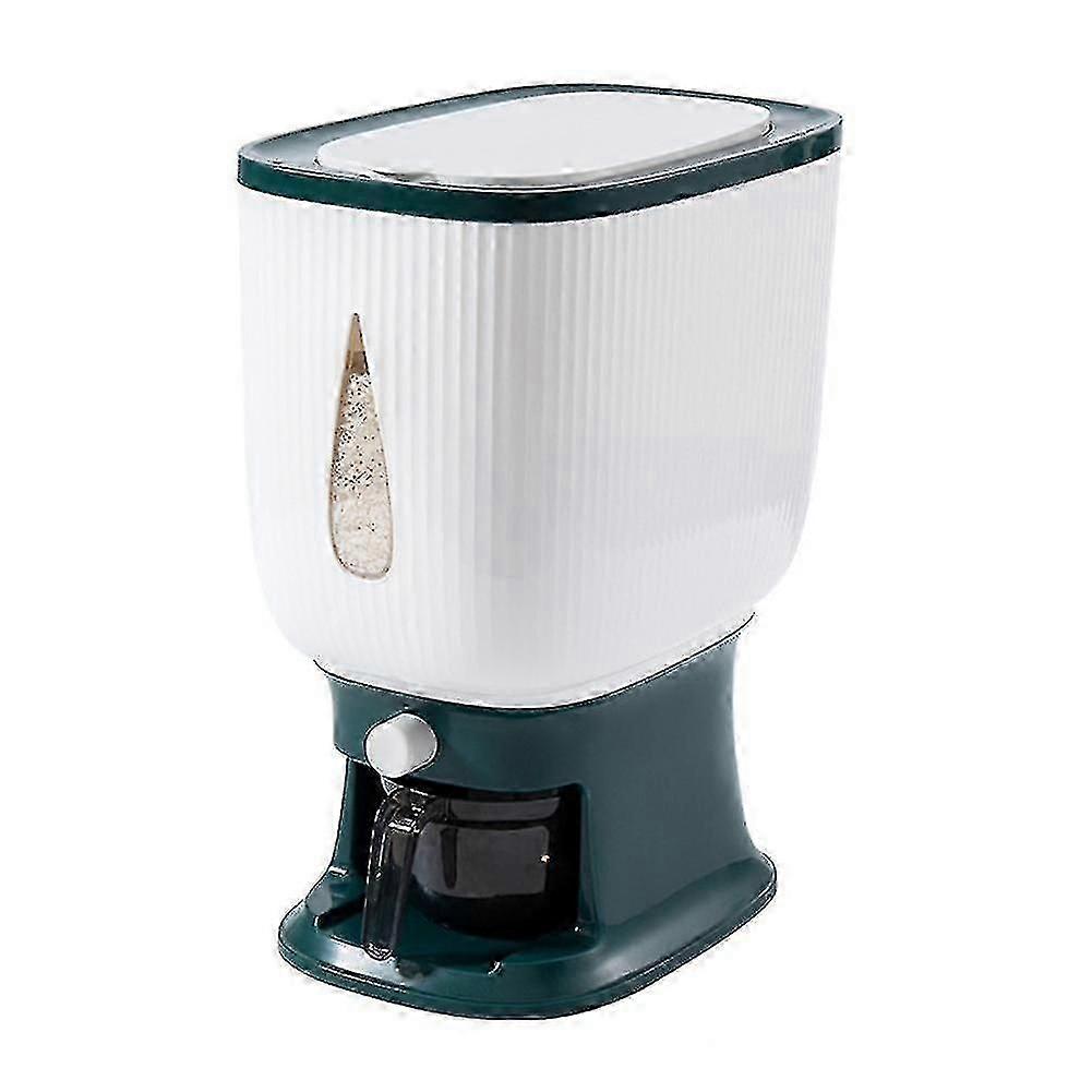 Automatic Rice Dispenser 10kg With Rinsing Cup - Smart Rice Storage Bucket