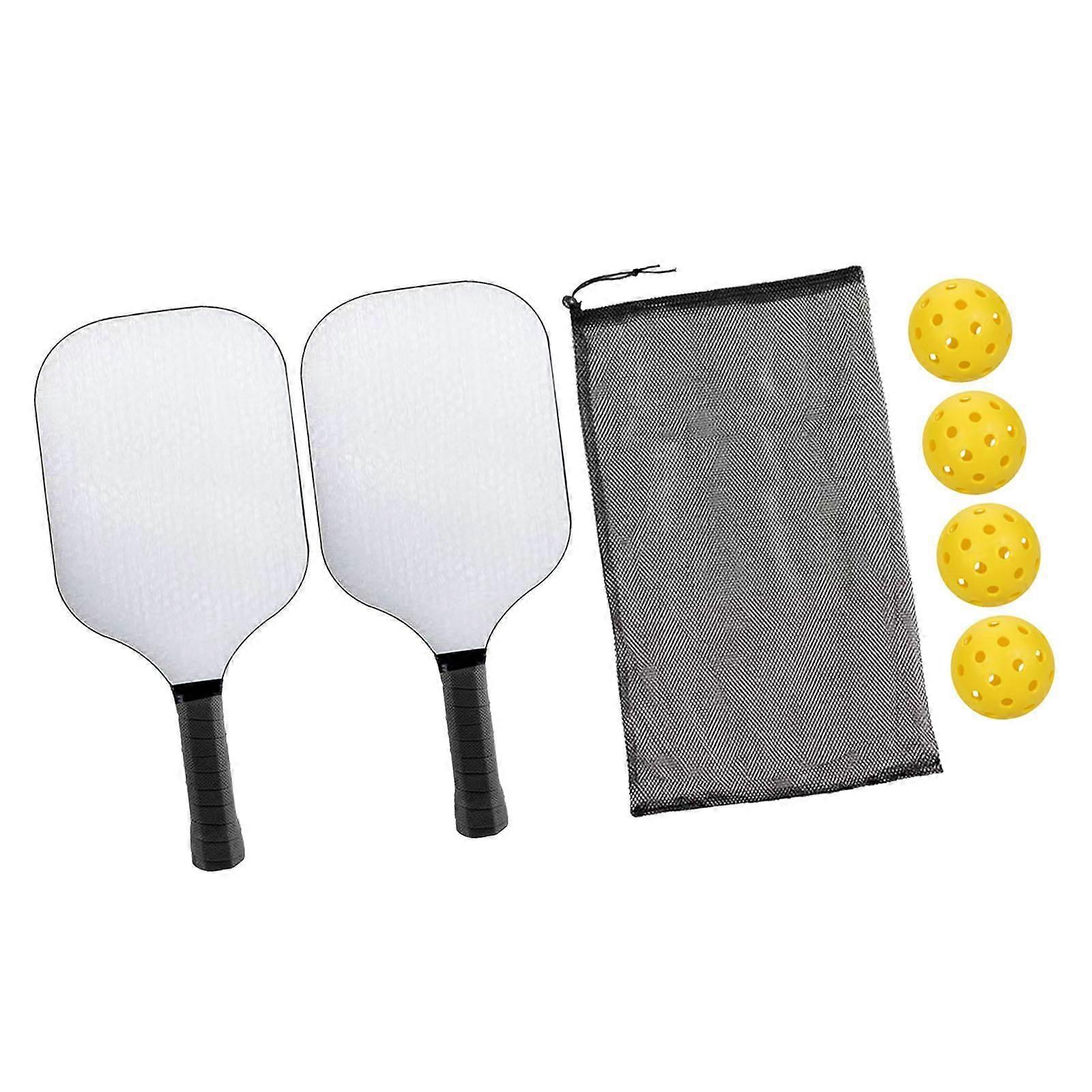مجموعة مجاذيف Pickleball مجموعة مضارب Pickleball مع سطح الألياف الزجاجية صغير القبضة