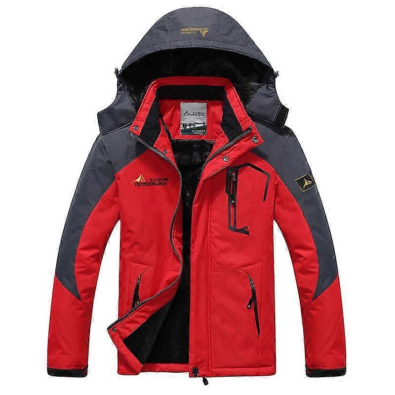 Winter Jacket Men Plus Velvet Warm Wind Parka 6XL Plus Size Black Hooded Winter Coat Men.