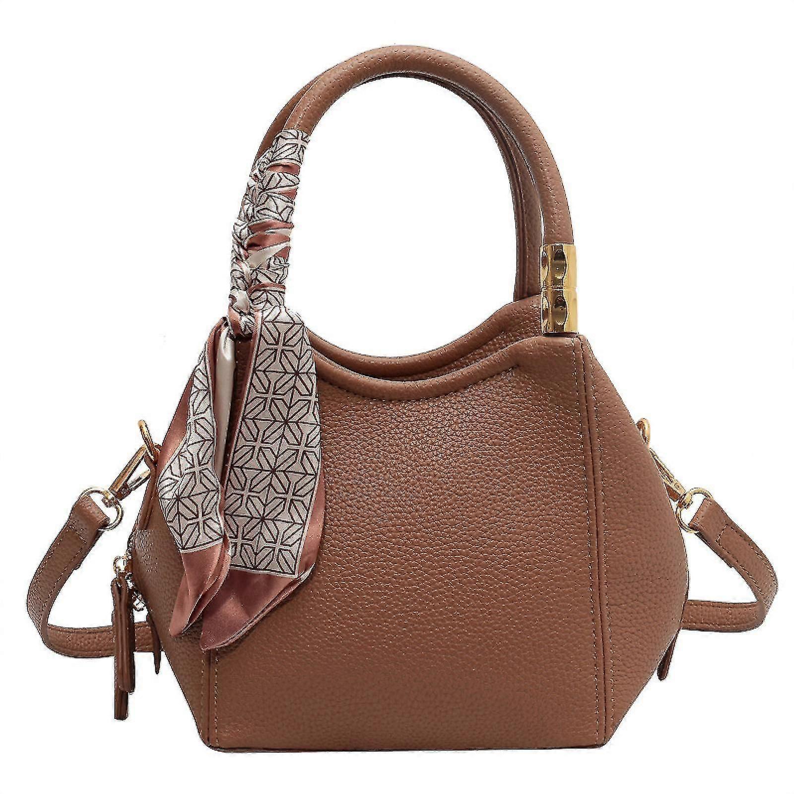 Silk Scarf Women's Handbags and Shoulder Bags Classic Designer Women's Handbags, Exquisite Metallic Texture, Vegan Leather Women's Handbags