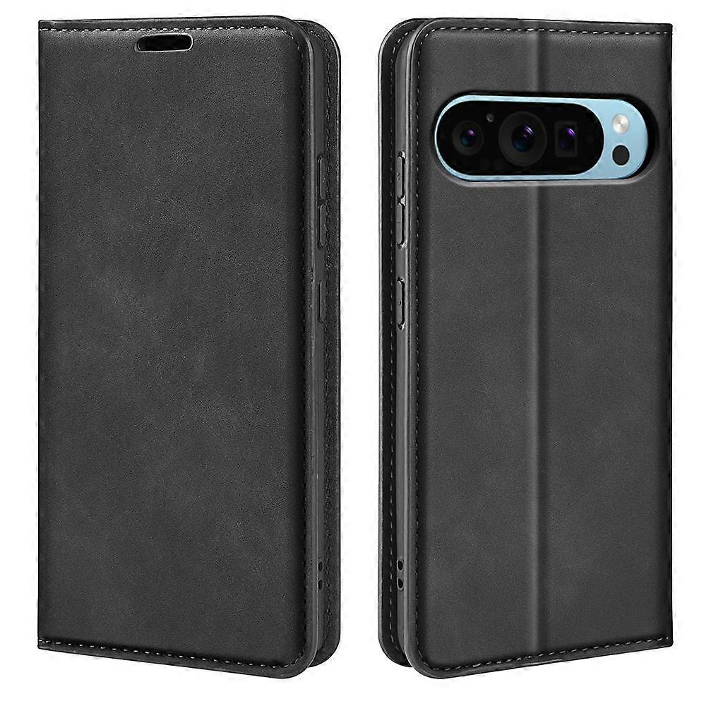 Retro-skin Magnetic Suction Leather Phone Case