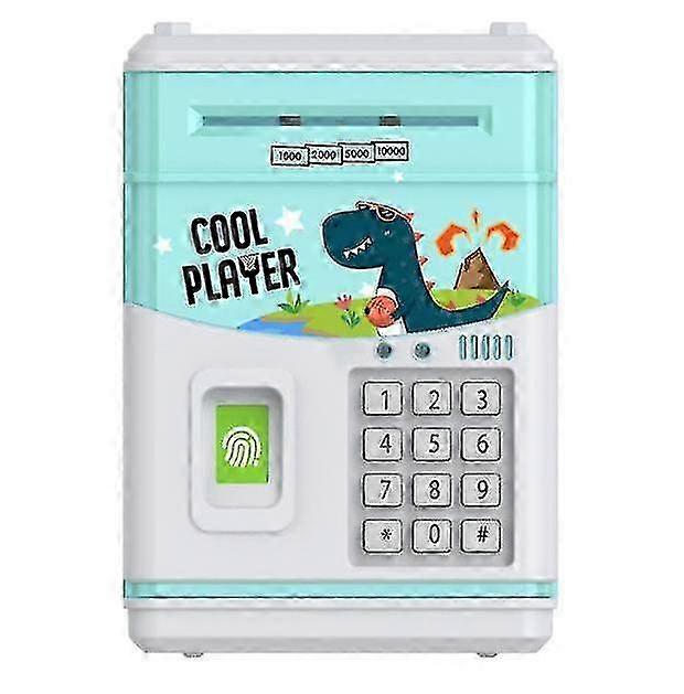 Piggy bank, Electronic Piggy Bank with Dinosaur - themed Design, Fingerprint and Keypad Unlock, Ideal for Saving Coins and Bills