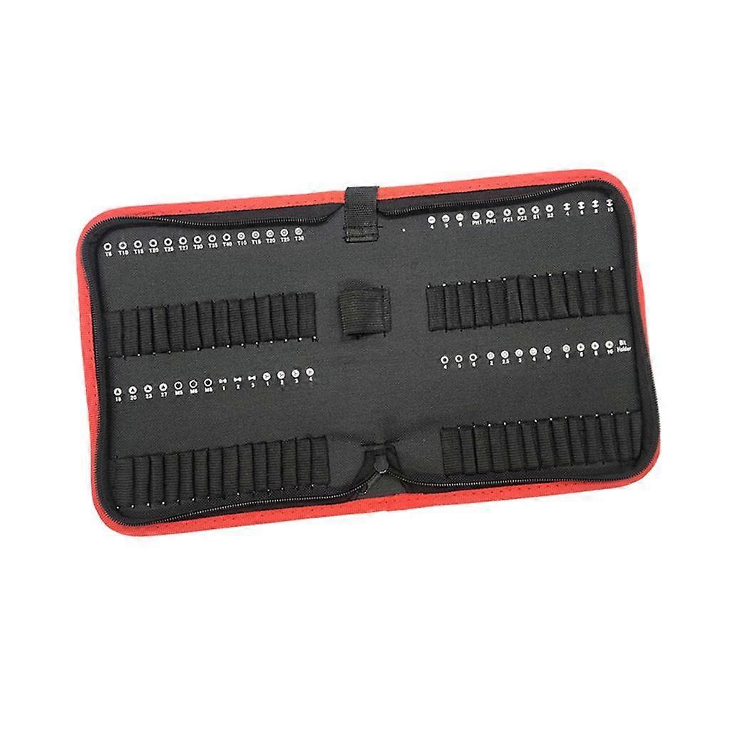 Drill Bit Storage Bag Organizer Handheld Bit Holder with Zipper Bit Carrier