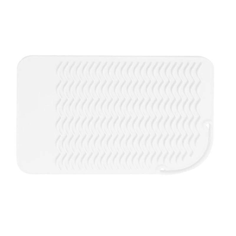 カウンター用耐熱マットホームポータブルカーリングアイアンスリーブ(ホワイト)