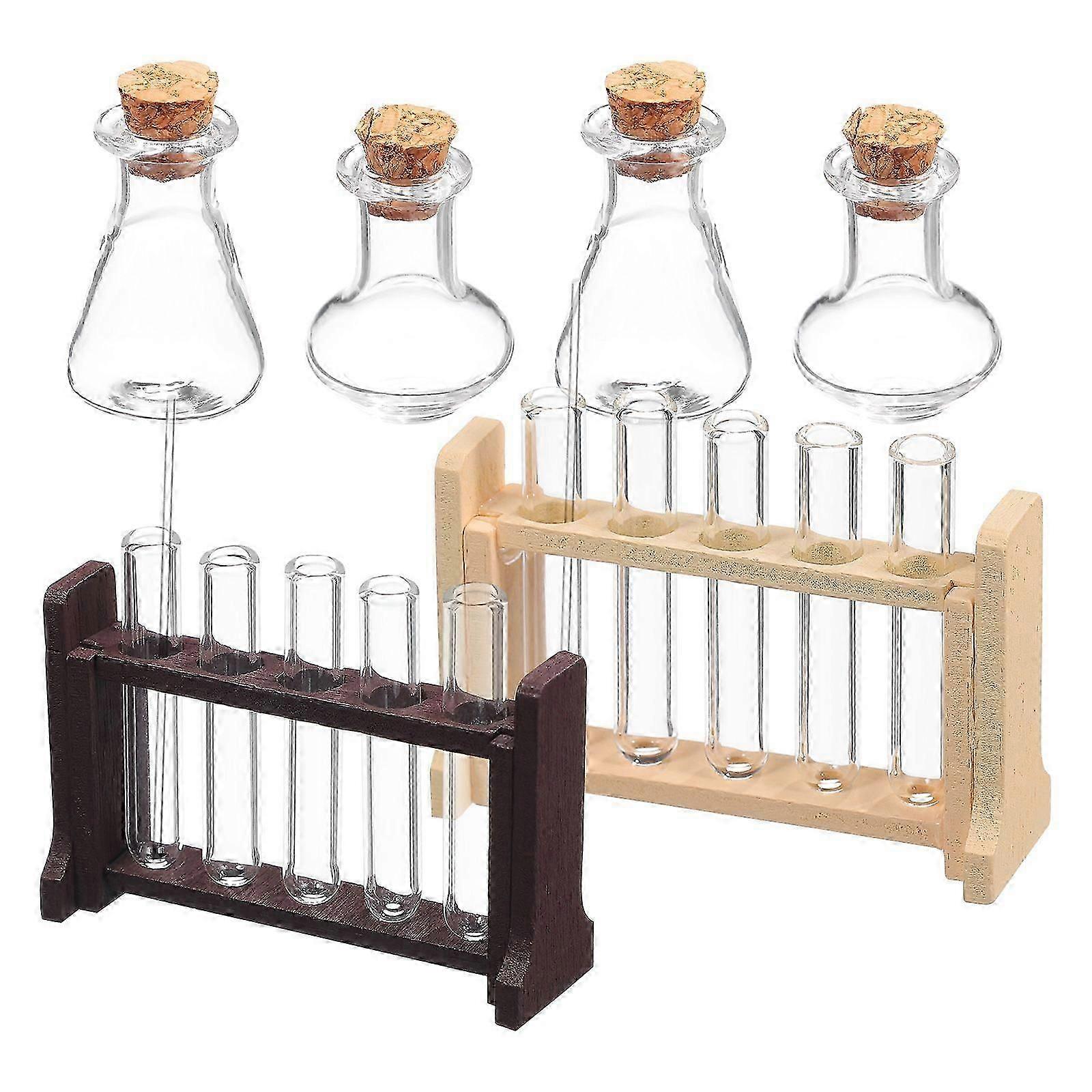 2 Sets Dolls House Miniature Test Tubes Mini House Education Experiment Toy Accessories