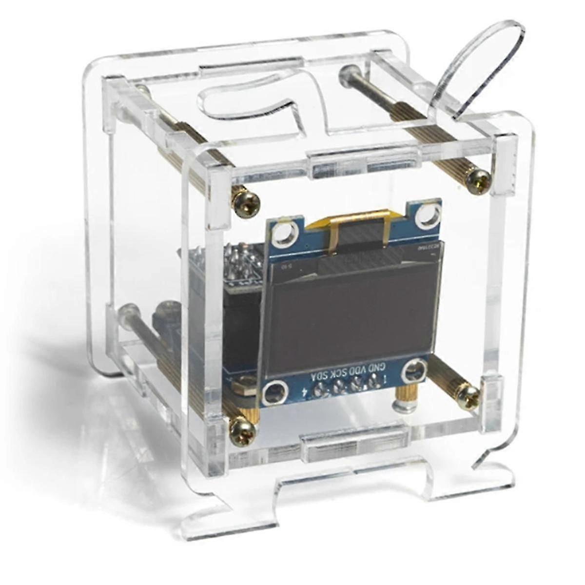 Mini Electronic Clock DIY Kit OLED 2.4G WIFI Time Temperature Humidity Date Week Weather Forecast I-Good