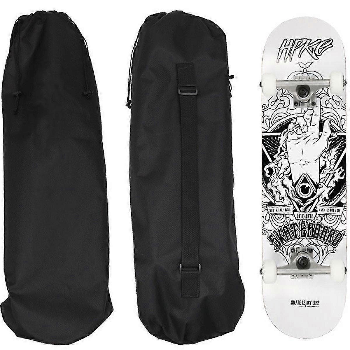 תיק סקייטבורד ארבעה גלגלים נוער מעוות כפול תיק סקייטבורד מעובה תיק כתף מיוחד לוח ניקוב קרקע