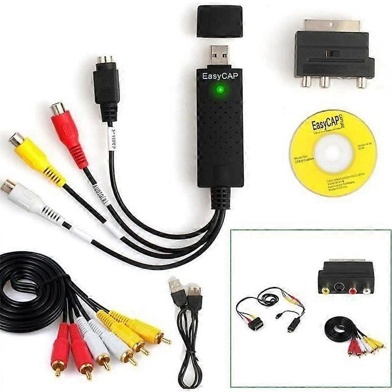 USB20 VHSからDVDへのコンバーターVHSからDVDへのオーディオビデオキャプチャキットを設定