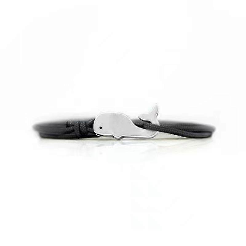 Navy style Camping Parachute cord Whale Tail Anchor Bracelet Men Women Paracord Jewelry Wrap Metal Hooks