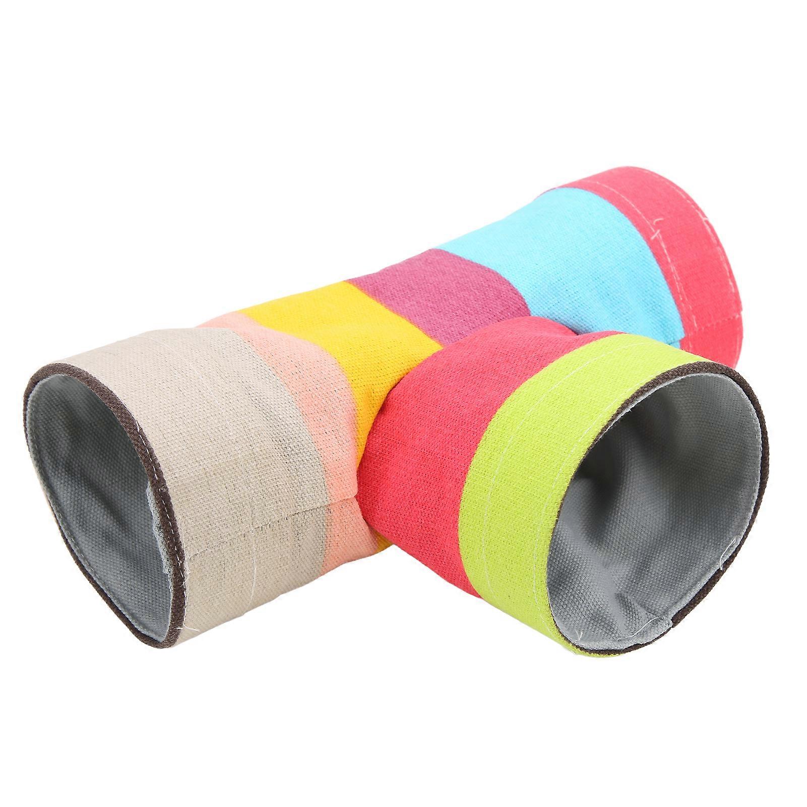 Pets Tunnel 3 Way Fun Cloth Tunnel and Tube for Small Animals, Hamsters, Guinea Pigs, Durable Fabric, Interactive Play