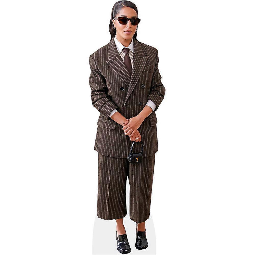 Leïla Bekhti (Brown Outfit) Cardboard Cutout (lifesize OR mini size). Standee. Stand Up.