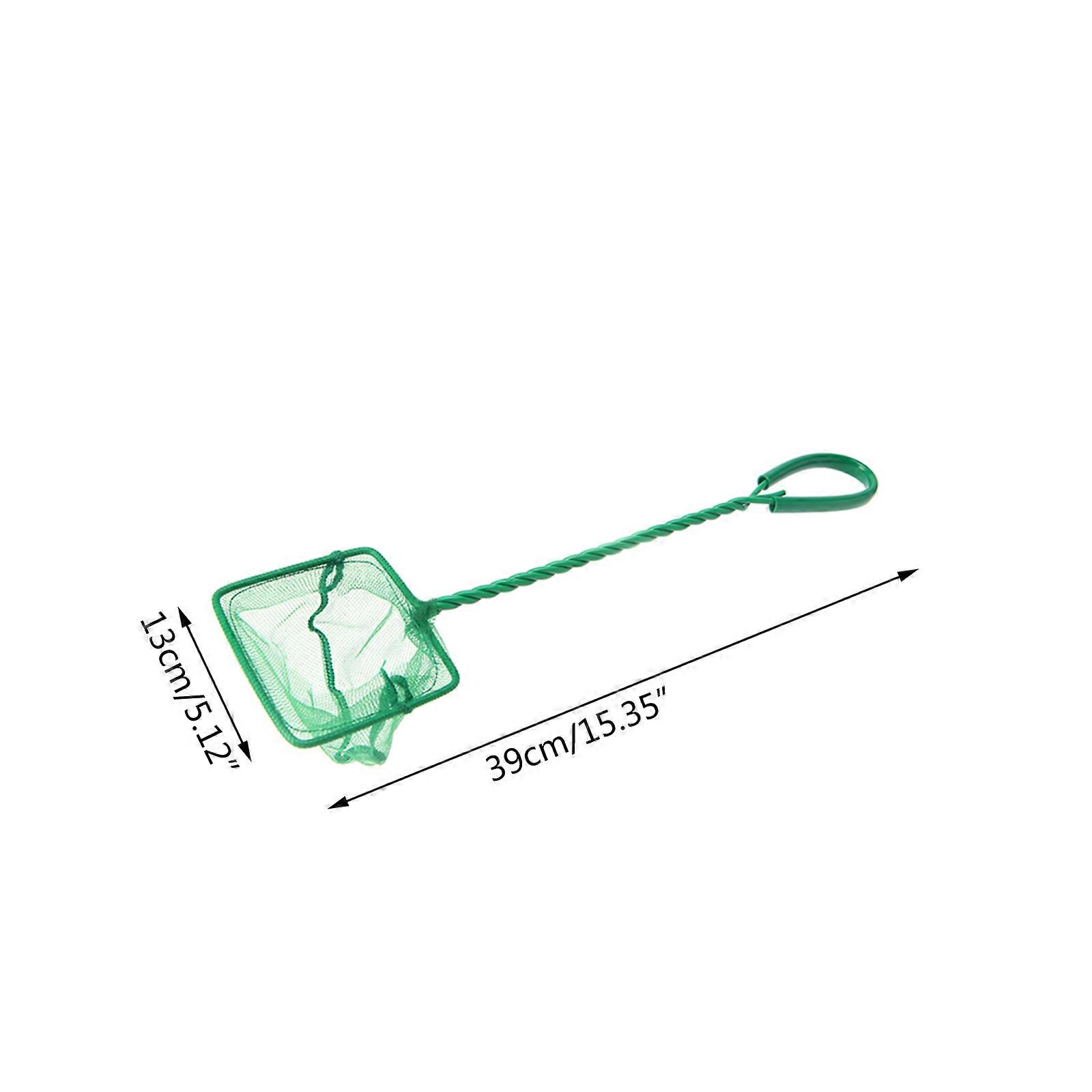 Fish Net for Fishing 5-In Ultra Fine Net Aquarium Accessories for Mini Fish and Shrimp Comfort Green Handle Green