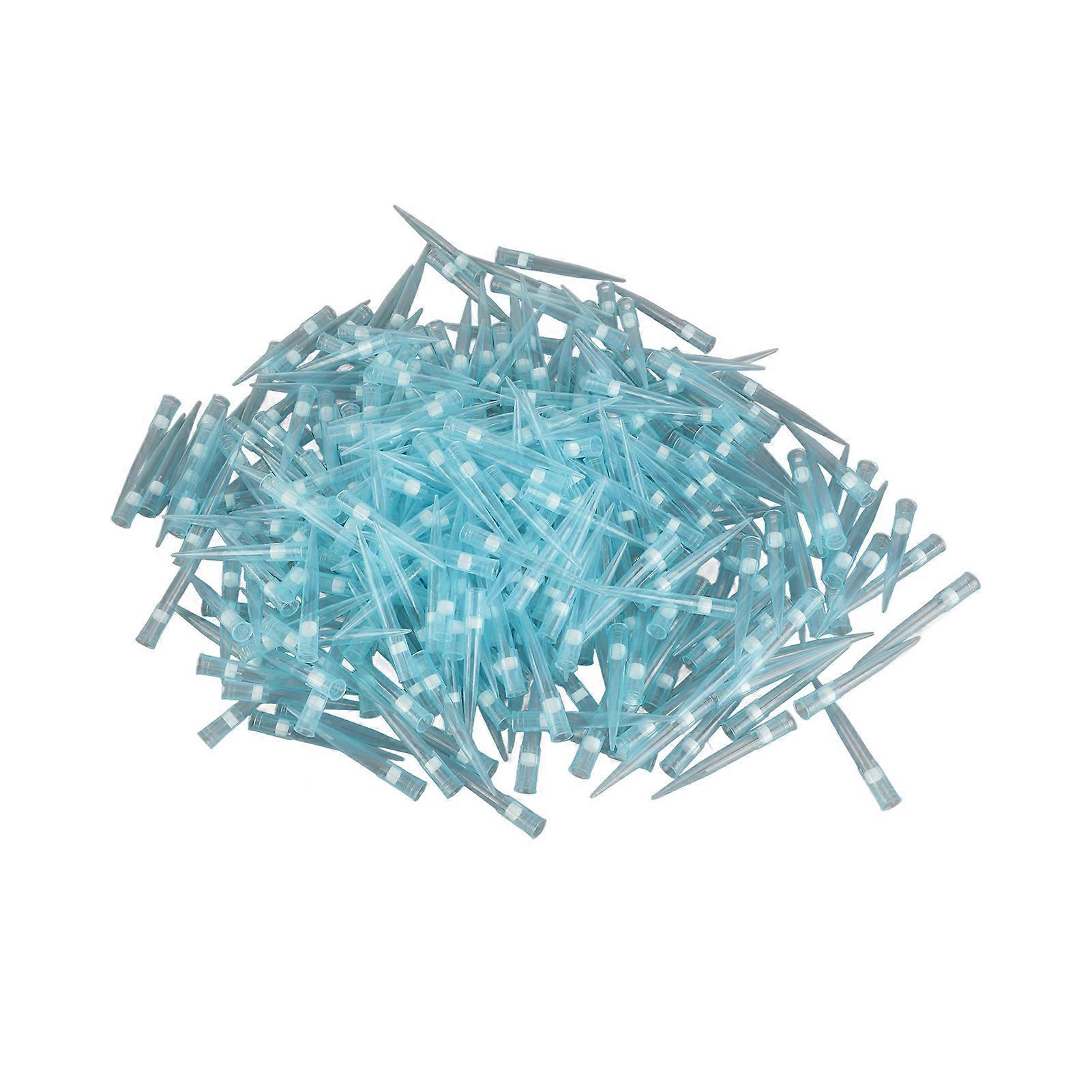Pipette Tip PP Plastic Transparent Universal Liquid Pipette Filter Tip for Laboratory 500PCS 7cm 1000ul
