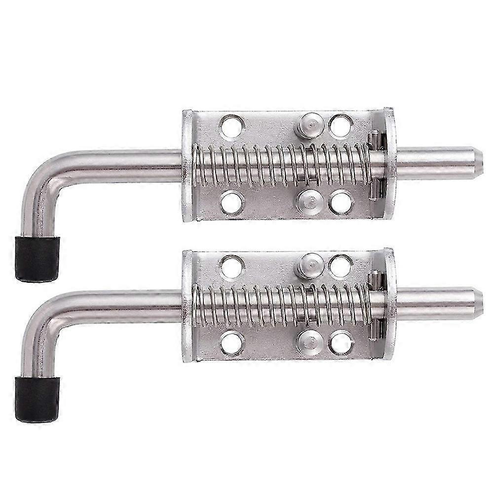 2Pcs 304 Stainless Steel 6.5inch Spring Pin Latch Lock Assembly for Doors Cabinets and Utility Trai-Yvan