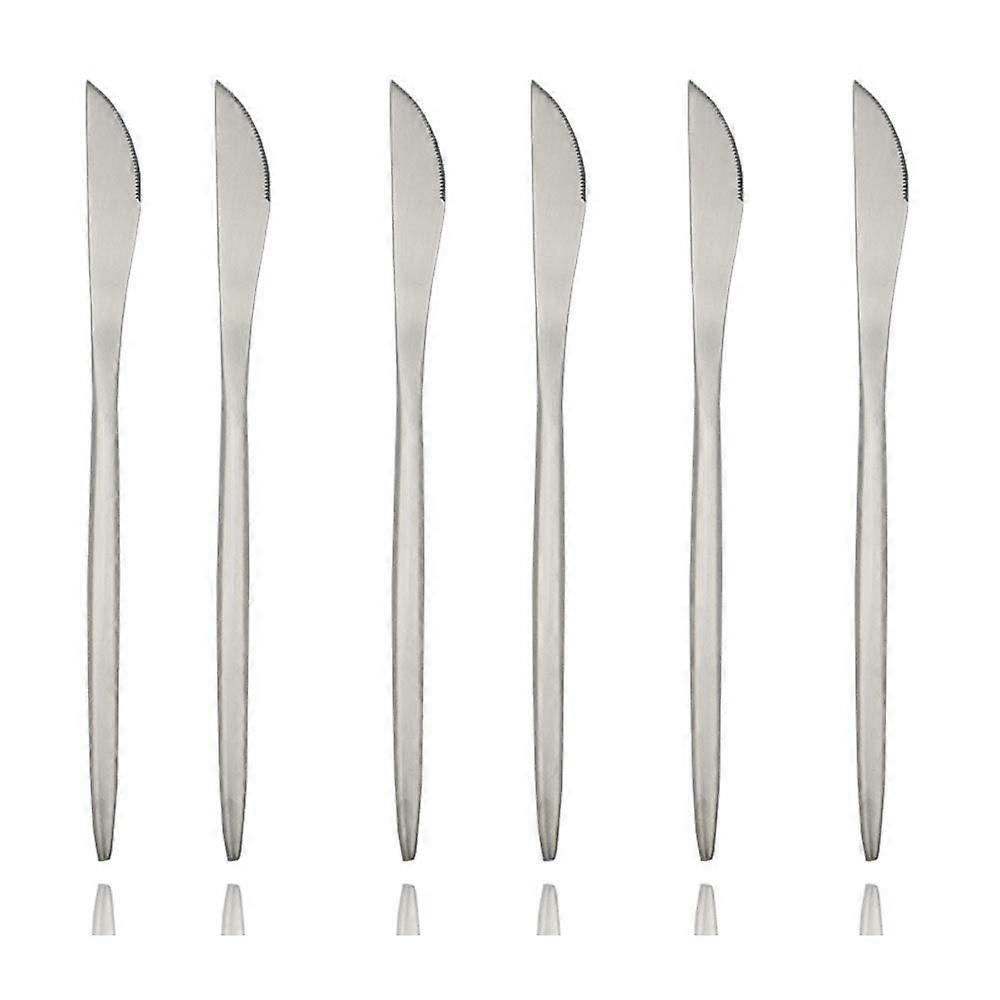 6 Piece Flatware Set Luxury Elegant Flatware For Home Kitchen 8.6 Inch Cute