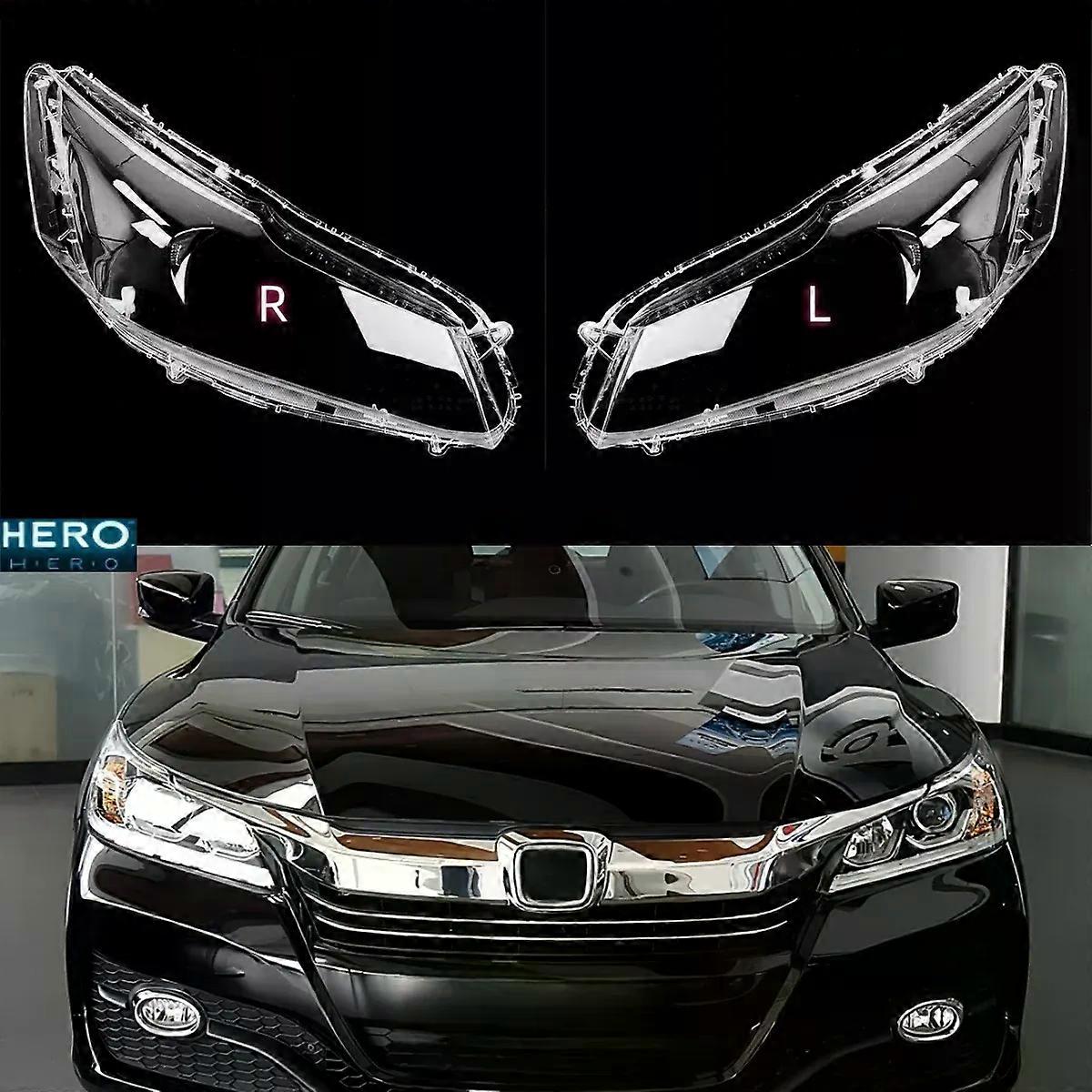 High qualityFor Honda Accord 9.5 Generation 2016 2017 Halogen Headlight Shade Transparent Lamp Shell Headlamp Cover Lens Plexiglass