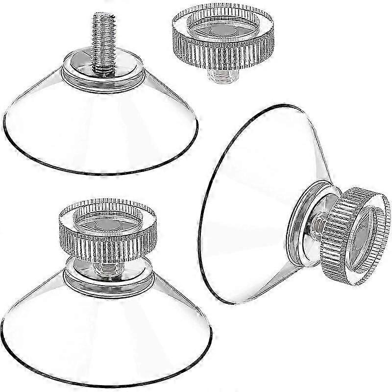 Suction cup 20 suction cups  40 mm M4 thread - Transparent suction knobs with knurled nut, Edition a