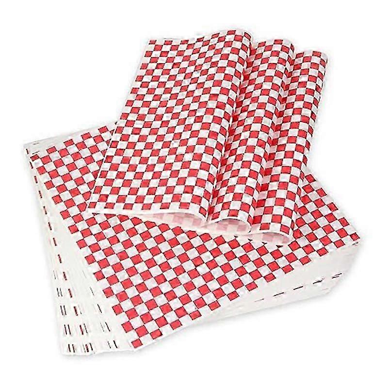 suitable for 100 Sheets of Oil-Absorbing Paper Food Liner Oil-Proof Paper Sandwich Paper Pad Paper Hamburger Wrapping Paper-FO SHAN RAN WANG