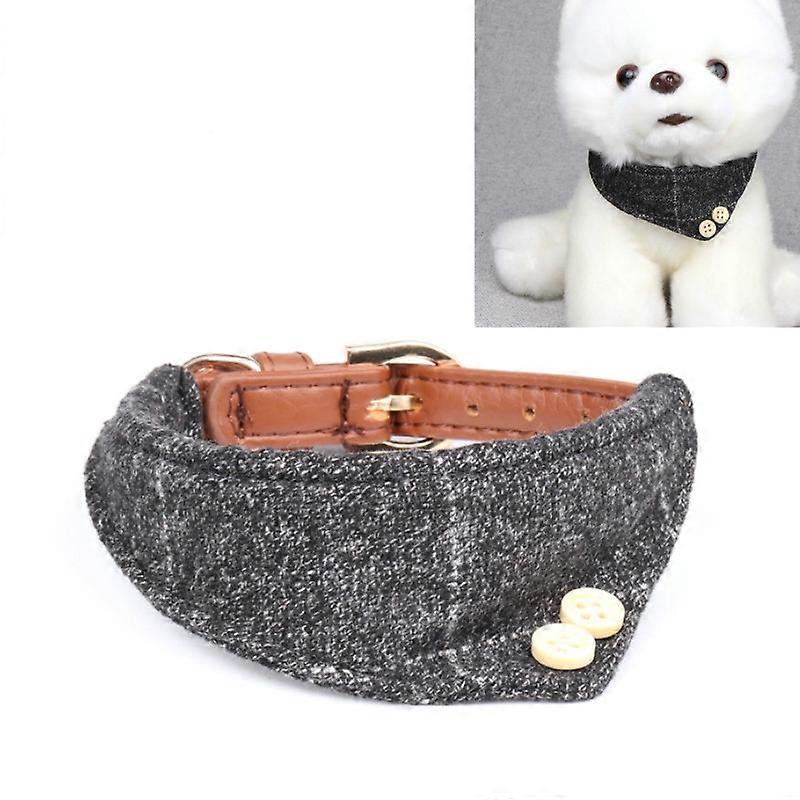 Dog Collars Pet PU Triangle Collars, Specification: 1.3x42cm