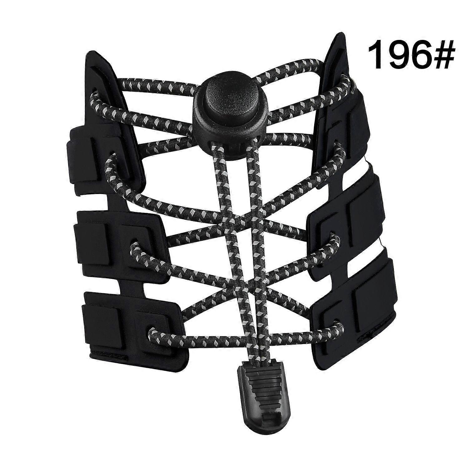 1 pair of lace-less elastic shoelaces for kids and adults with strong locking and quick lacing