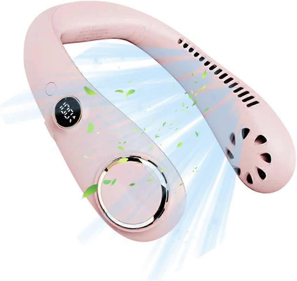Hanging Neck Fan with 360 Rotation (Pink)