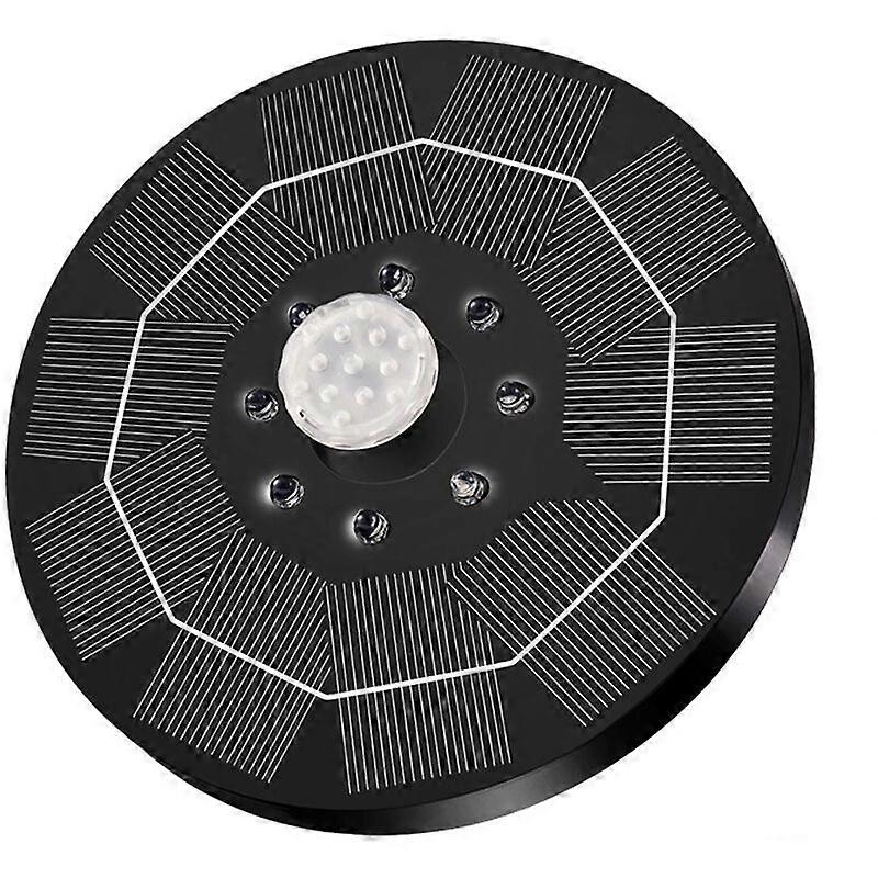 Solar Submersible Pump Solar Fountain Pool Outdoor Rockery Floating Fountain Energy Storage with 3W LED Light Fountain