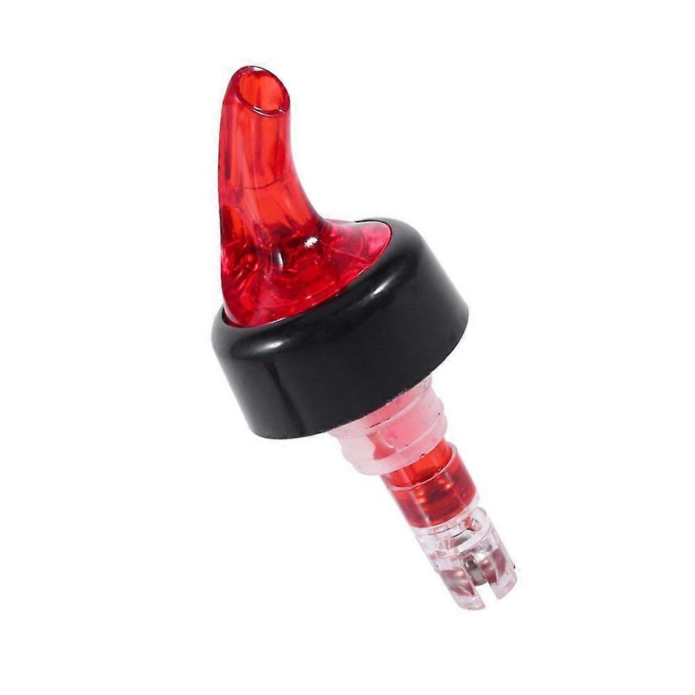 3 red quantitative pourer wine bottle stoppers