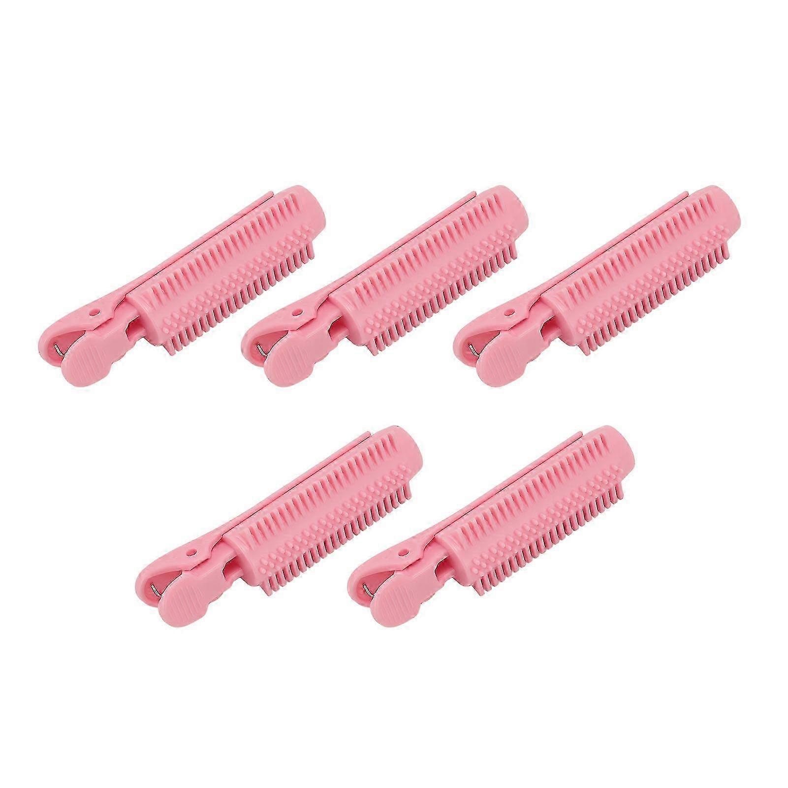 5 stk fluffy hårrulleklips for kvinner - DIY stylingverktøy for smell og krøller