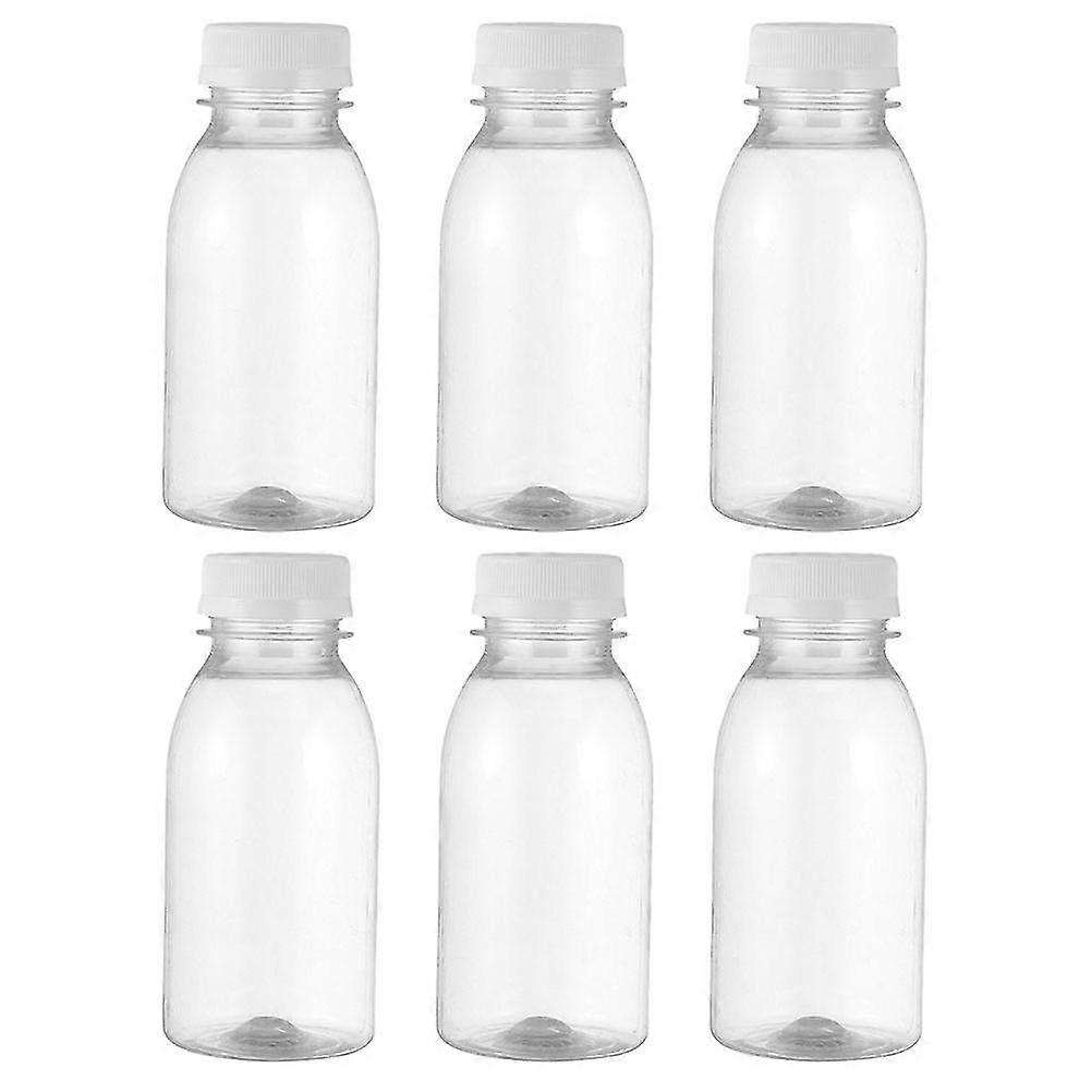 12pcs Empty Juice Bottles Reusable Water Bottles With Caps Milk Storage Bottles