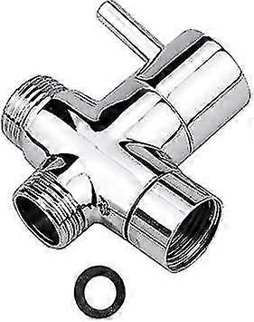 シャワーG 1/2インチソリッド真鍮磨きクロム、ダイバーターバルブバスタブシャワー用3ウェイダイバーターバルブシャワーシャワー