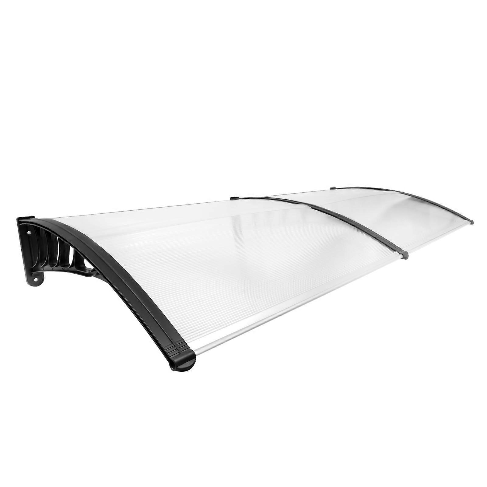 Auvent de porte d’entrée,Auvent de porte transparent,Pare-pluie imperméable extérieur,Taille du produit : 78,74 * 35,43 * 9,44 pouces