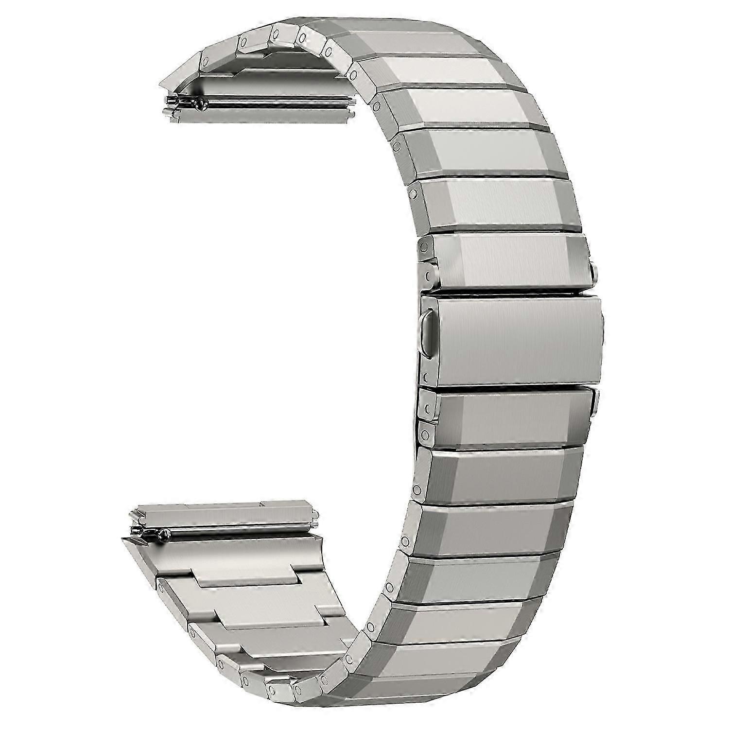 For Huawei Watch GT5 Pro 46mm Titanium Alloy Watch Band Bamboo Segment Wrist Strap - Titanium Grey