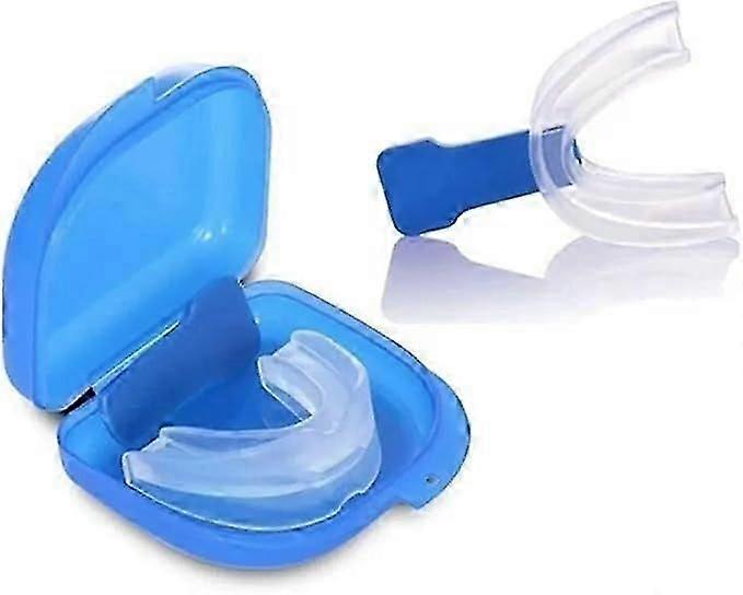 Mouth Guard for Grinding Teeth and Clenching Teeth Grinding Guard Soft Comfortable Portable Improve Sleep Snoring Reducing Mouthpiece for Sleeping Use
