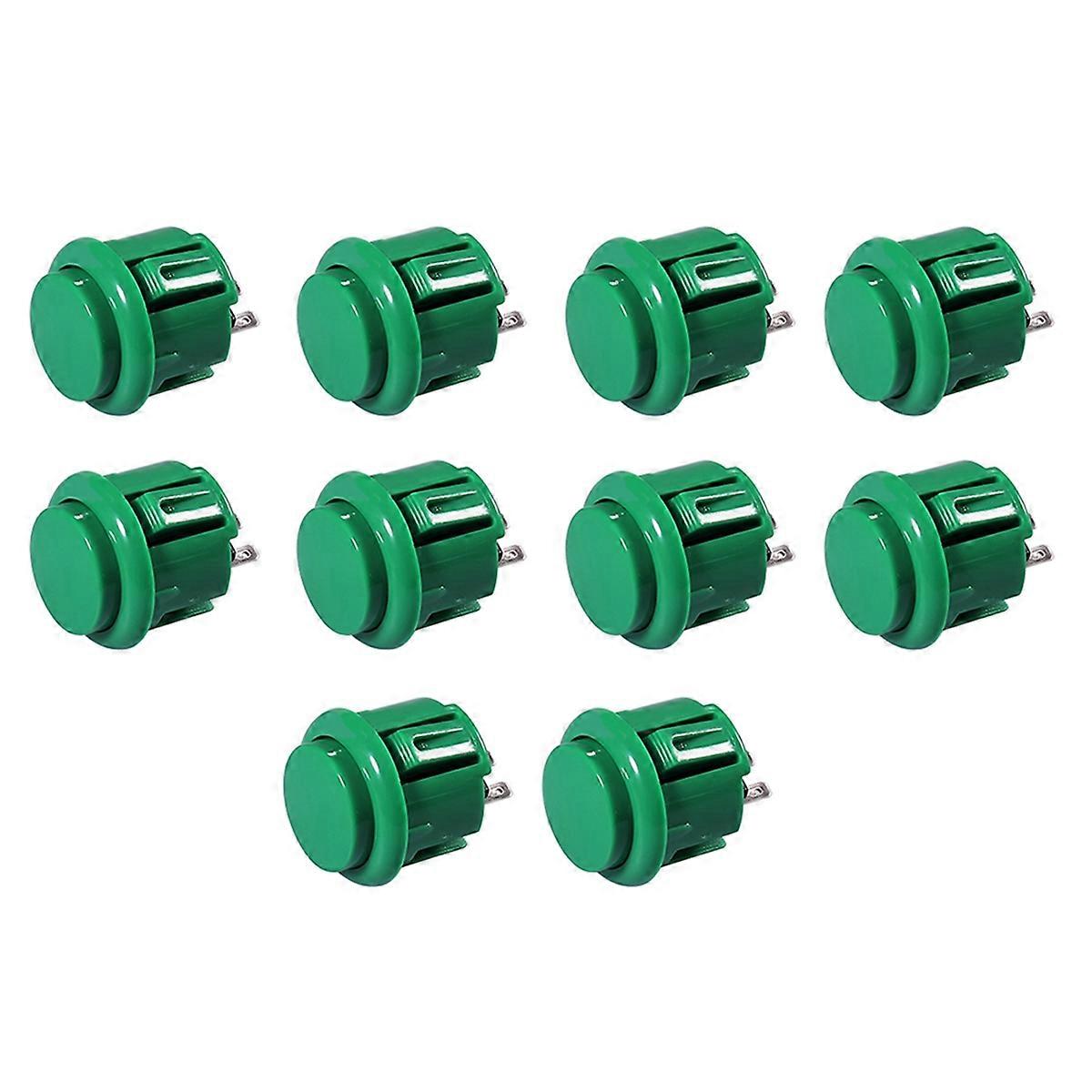 10 Stück Arcade Buttons 24Mm Responsive Arcade Buttons Grün