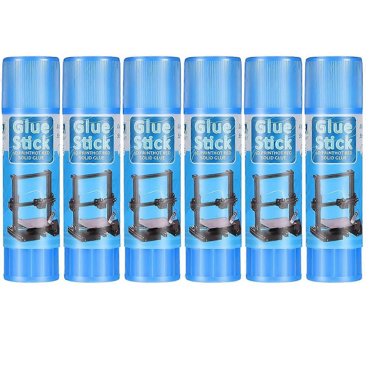 3D Printer Glue Sticks PVP Solid Glue Sticks for 3D Printer Hot Bed Removing Printing Models(6 Piece