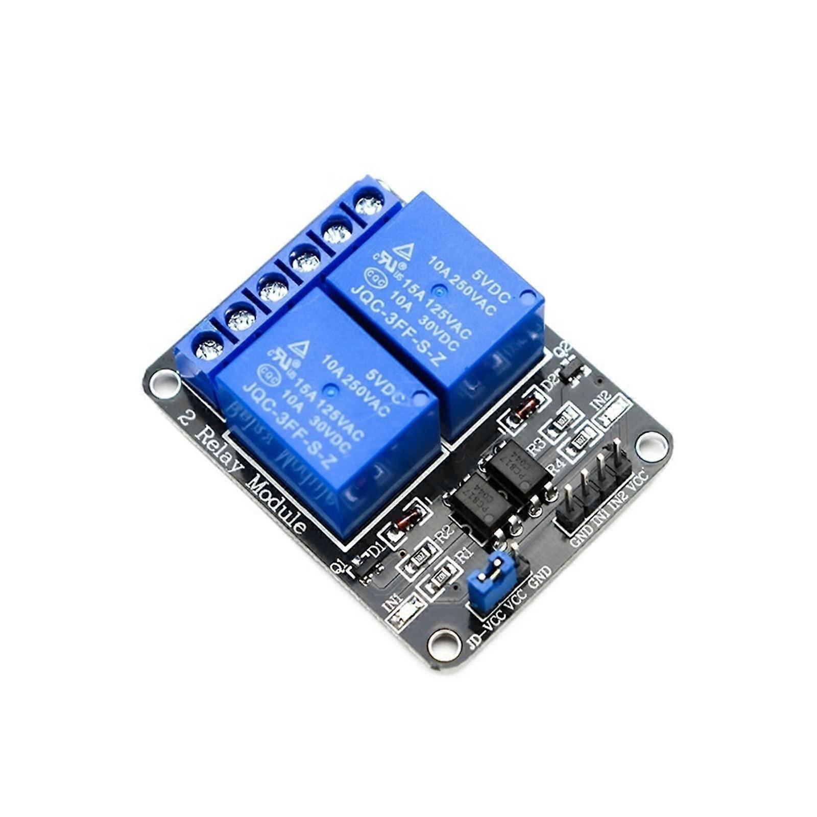 5V 12V 24V Relay Module with Optocoupler Relay Output 1 2 4 6 8 Relay 16Way Module for Automation Equipment Control (Color : 24V, Size : 2 Way)
