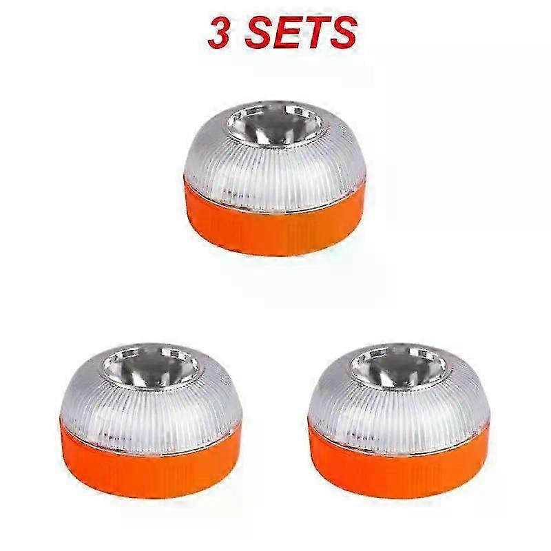1/2/3pcs Ισπανία DGT ενέκρινε V16 αυτοκίνητο φάρων έκτακτης ανάγκης φως επαναφορτιζόμενη μαγνητική επαγωγή λαμπτήρα