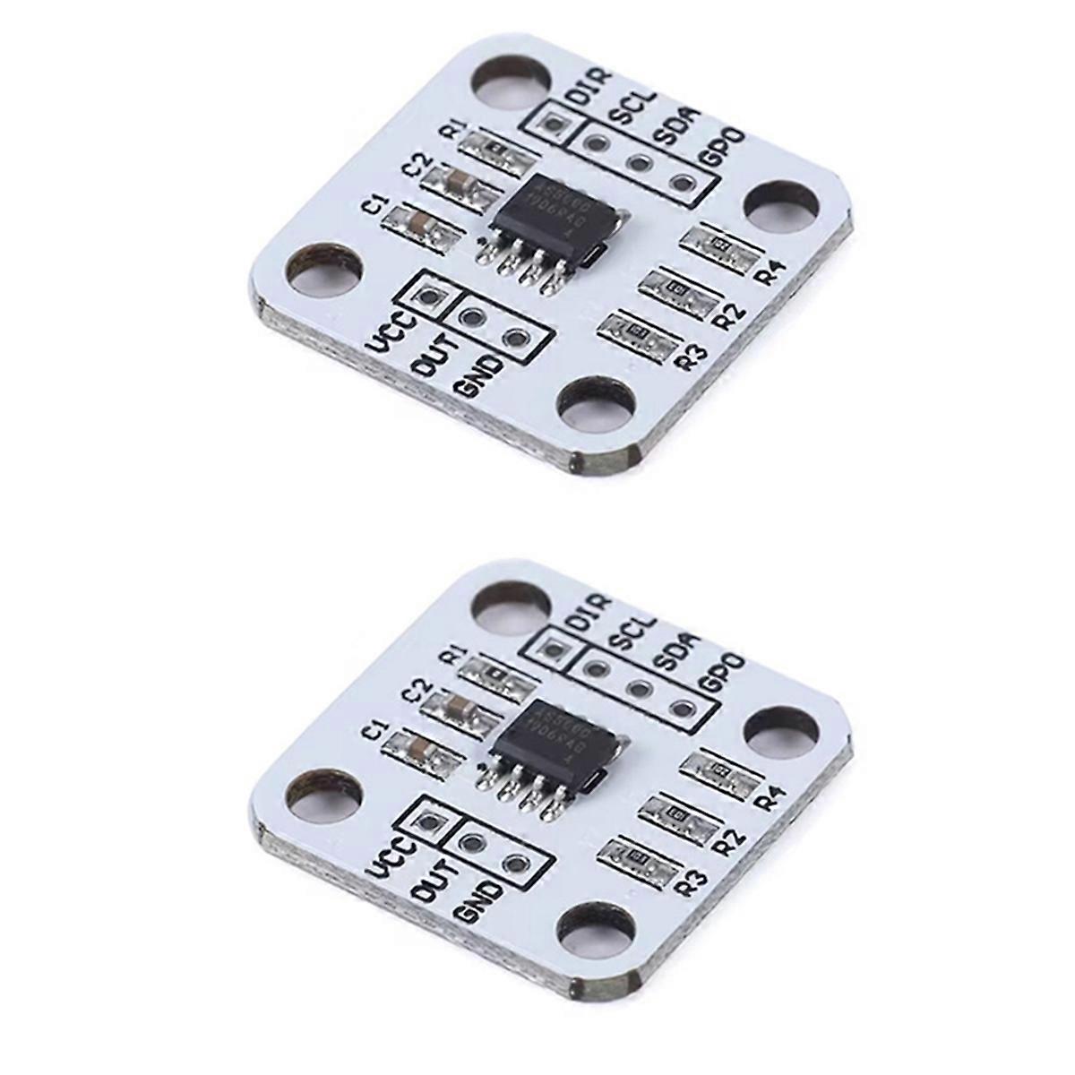 2 stk AS5600 magnetisk encoder induksjonsvinkelmålingssensormodul 12bit høy presisjon
