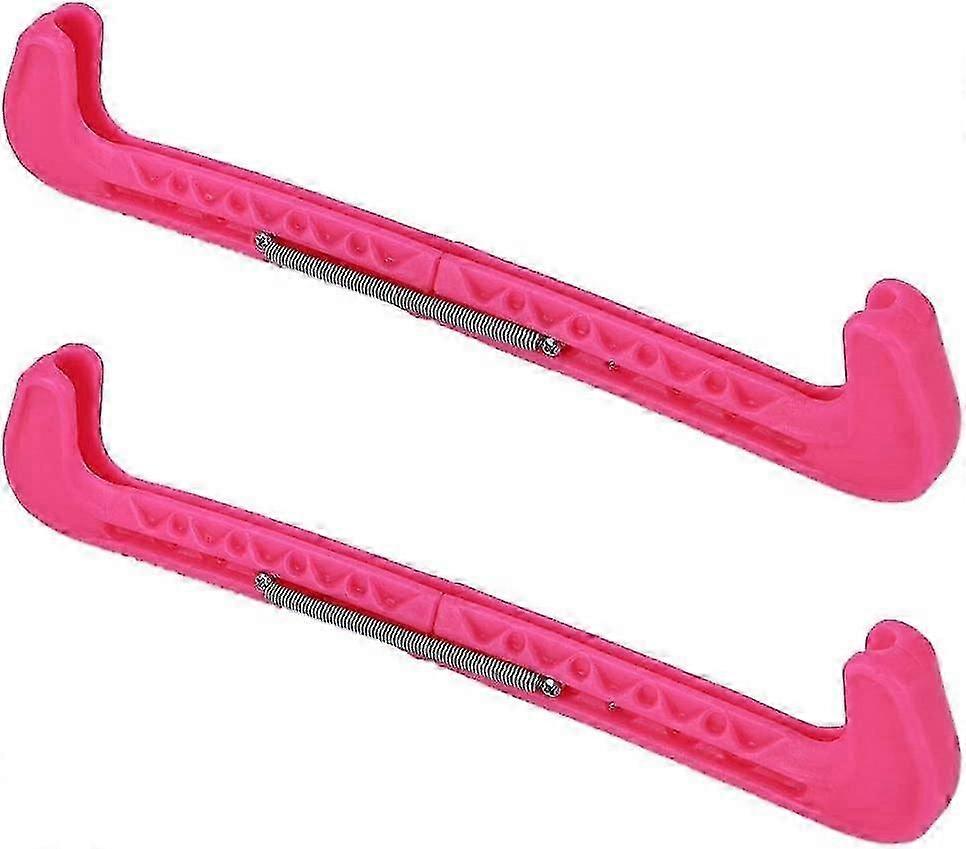 2pcs Ice Skate Guards, Ice Skating Blade Guards Figure Plastic Protector Adjustable-xinhan
