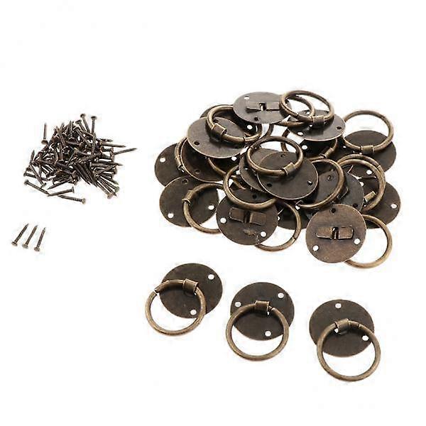 3x20Pcs Antique Bronze Cabinet Drawer Bin Pull Handles Knobs for Home